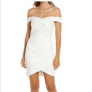 Lavish Alice Off Shoulder Wrap Style Mini Bridal Shower/Bachelorette/Wedding